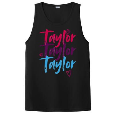 Vintage Taylor Groovy 80S Personalized Design PosiCharge Competitor Tank