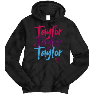 Vintage Taylor Groovy 80S Personalized Design Tie Dye Hoodie