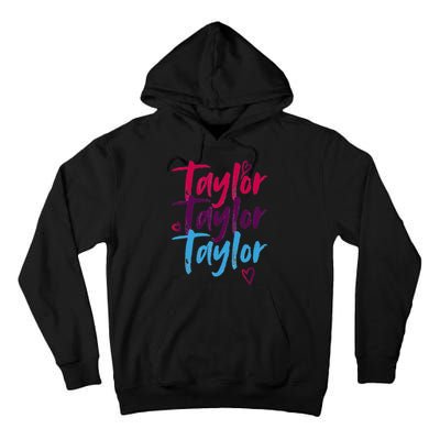 Vintage Taylor Groovy 80S Personalized Design Tall Hoodie