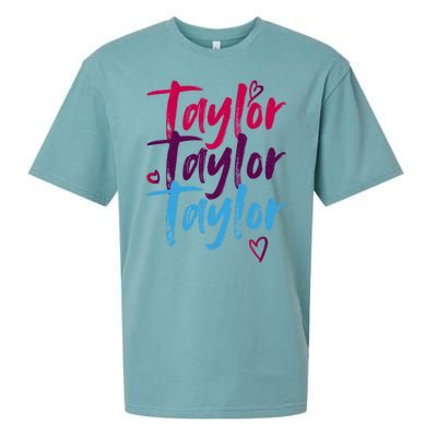 Vintage Taylor Groovy 80S Personalized Design Sueded Cloud Jersey T-Shirt