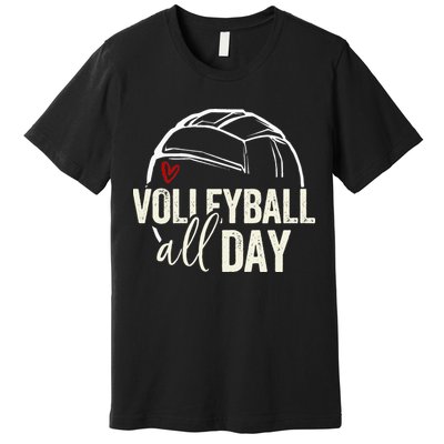 Volleyball Teen Girl Women Volleyball Graphic Volleyball Premium T-Shirt