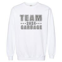 Vintage Team Garbage For Trump 2024 Elections 2024 Garment-Dyed Sweatshirt