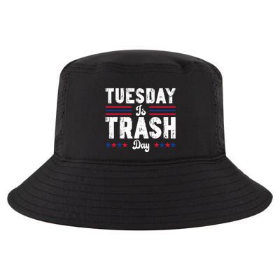 Vintage Trump Garbage Truck Trash Day Is Tuesday Garbage Man Cool Comfort Performance Bucket Hat