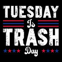 Vintage Trump Garbage Truck Trash Day Is Tuesday Garbage Man Sweatshirt