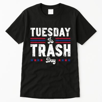 Vintage Trump Garbage Truck Trash Day Is Tuesday Garbage Man Tall T-Shirt