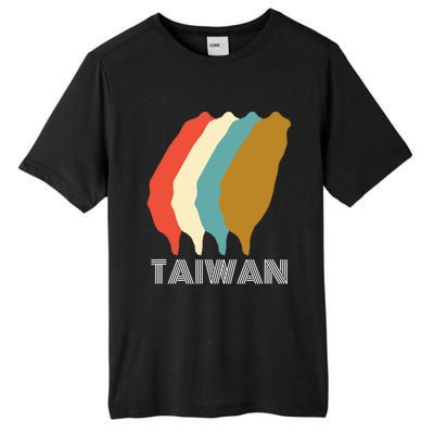 Vintage Taiwan Gift I Love Taiwan Map Gift Tall Fusion ChromaSoft Performance T-Shirt