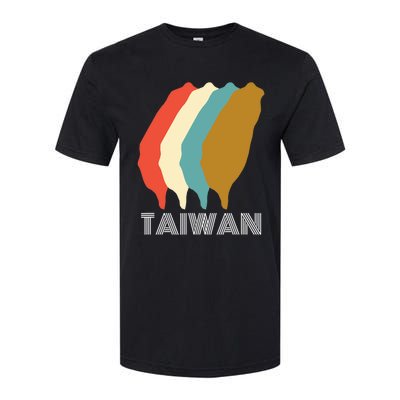 Vintage Taiwan Gift I Love Taiwan Map Gift Softstyle® CVC T-Shirt