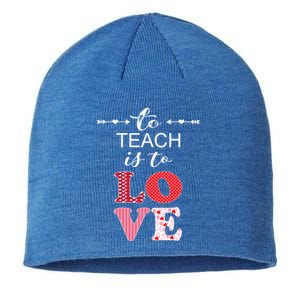 Valentine Teacher Gift Pretty Inspiring To Teach Is To Love Gift Sustainable Beanie