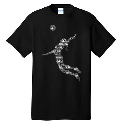 Volleyball Teen Girl Women Player Tall T-Shirt