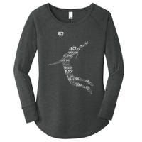 Volleyball Teen Girl Women Player Women's Perfect Tri Tunic Long Sleeve Shirt