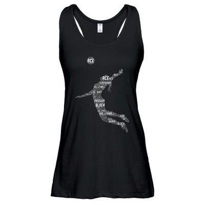 Volleyball Teen Girl Women Player Ladies Essential Flowy Tank