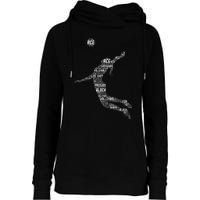 Volleyball Teen Girl Women Player Womens Funnel Neck Pullover Hood