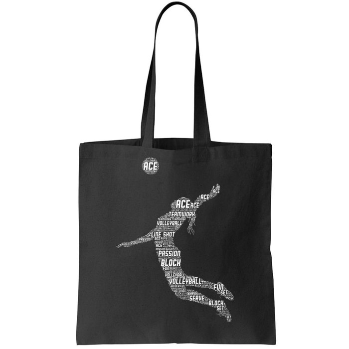 Volleyball Teen Girl Women Player Tote Bag