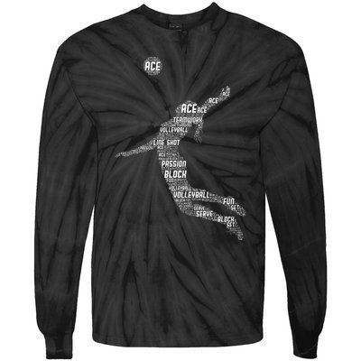 Volleyball Teen Girl Women Player Tie-Dye Long Sleeve Shirt