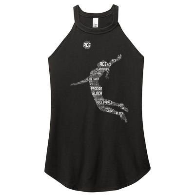 Volleyball Teen Girl Women Player Women's Perfect Tri Rocker Tank