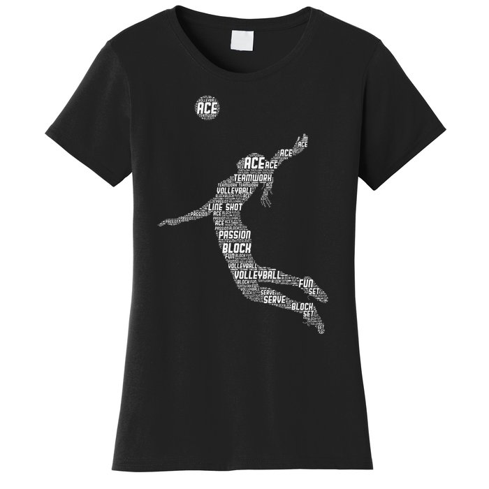 Volleyball Teen Girl Women Player Women's T-Shirt