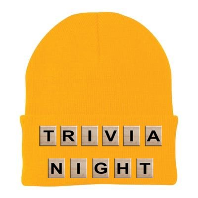 Vintage Trivia Game Night Quiz Games Trivia Lover Gift Knit Cap Winter Beanie