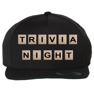 Vintage Trivia Game Night Quiz Games Trivia Lover Gift Wool Snapback Cap