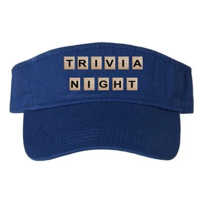 Vintage Trivia Game Night Quiz Games Trivia Lover Gift Valucap Bio-Washed Visor