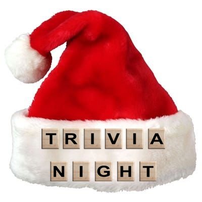 Vintage Trivia Game Night Quiz Games Trivia Lover Gift Premium Christmas Santa Hat