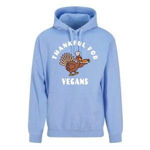 Vegan Thanksgiving Great Gift Turkey Chef Thankful For Vegans Gift Unisex Surf Hoodie