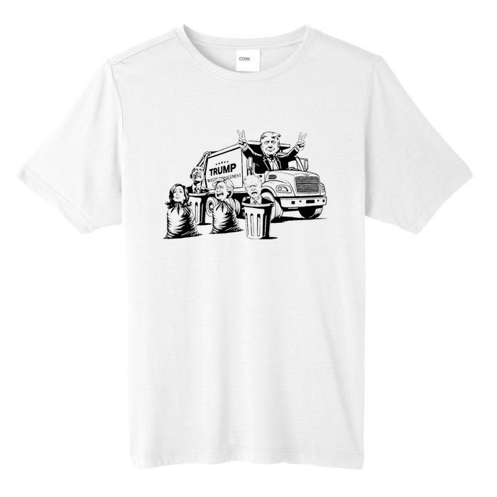 Vintage Trump Garbage Truck Waste Management 47th President Tall Fusion ChromaSoft Performance T-Shirt