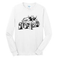 Vintage Trump Garbage Truck Waste Management 47th President Tall Long Sleeve T-Shirt