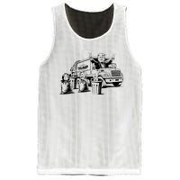 Vintage Trump Garbage Truck Waste Management 47th President Mesh Reversible Basketball Jersey Tank