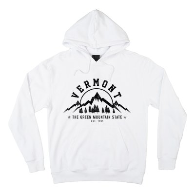 Vermont The Green Mountain State Est. 1791 Vintage Gift Hoodie