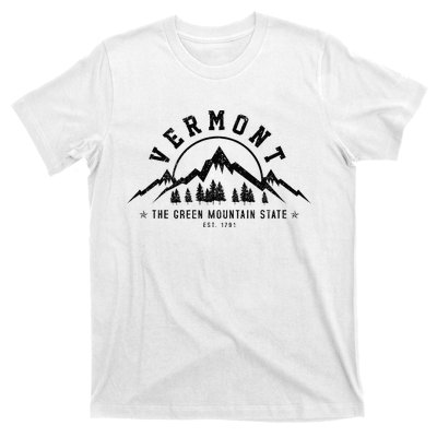 Vermont The Green Mountain State Est. 1791 Vintage Gift T-Shirt