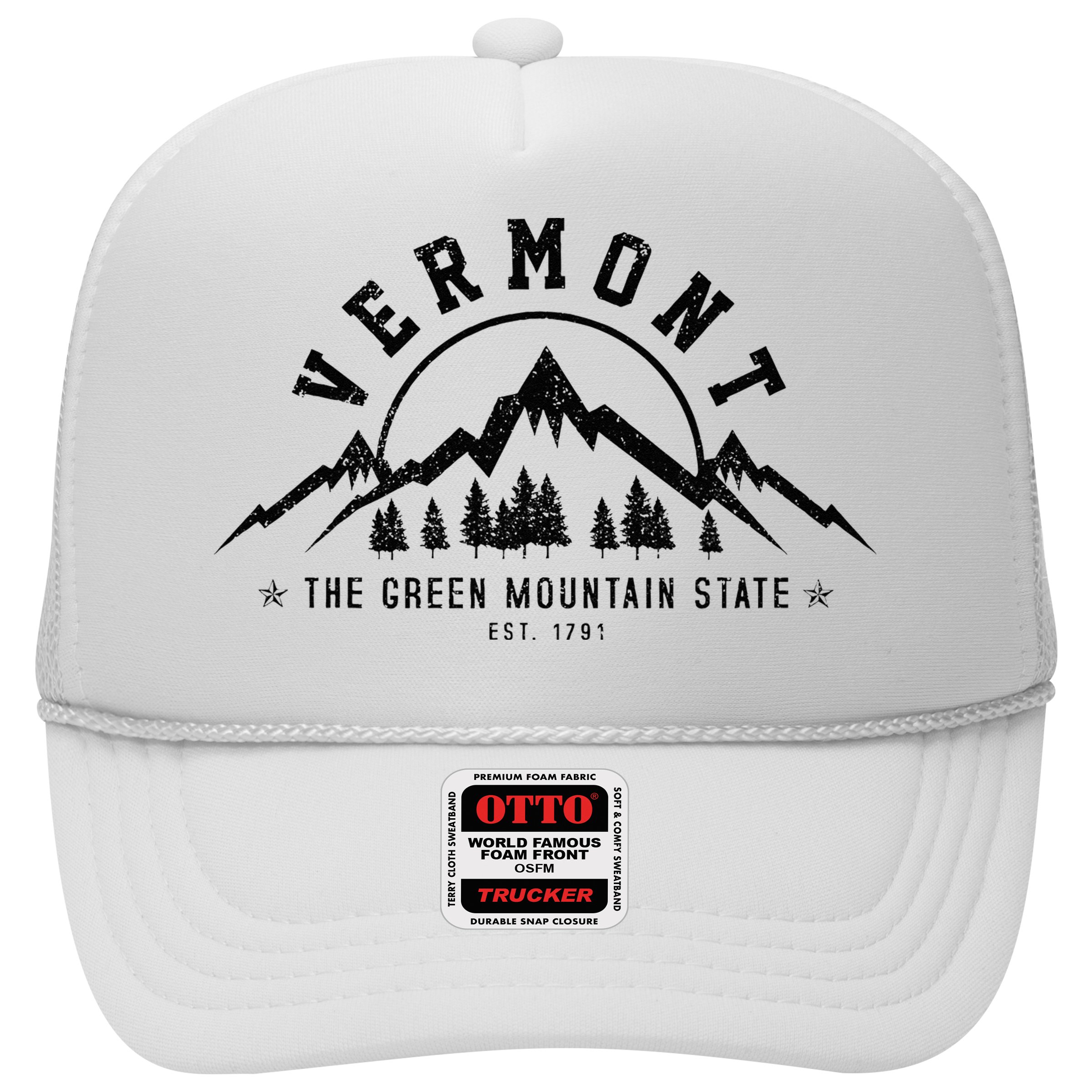 Vermont The Green Mountain State Est. 1791 Vintage Gift Hat