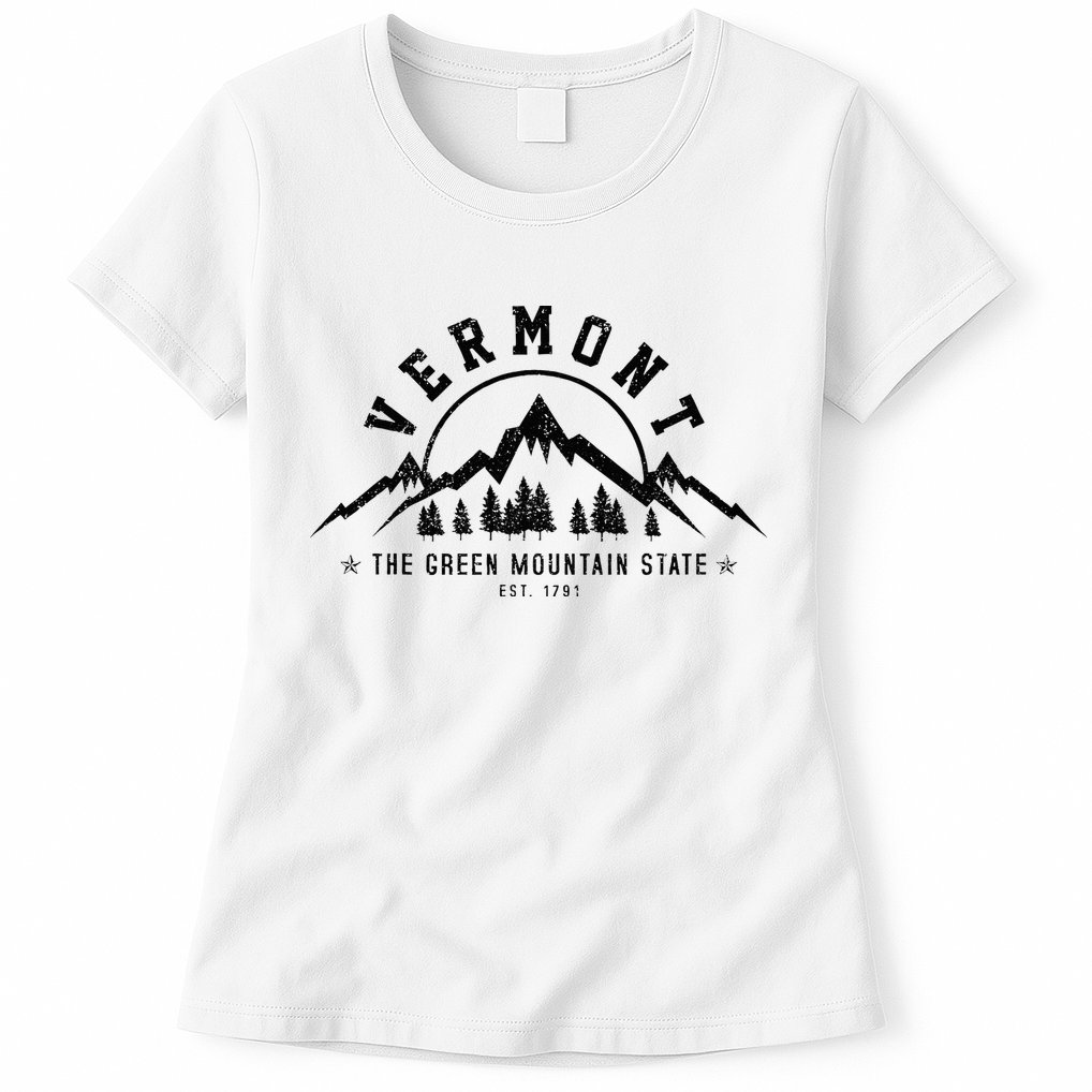 Vermont The Green Mountain State Est. 1791 Vintage Gift Womens T-Shirt
