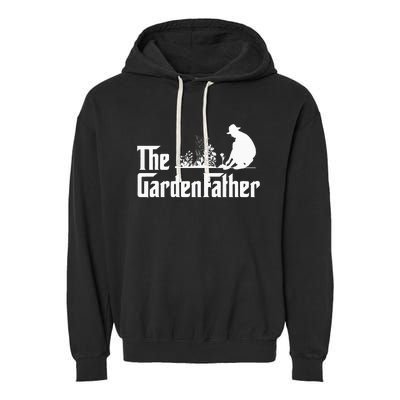 Vintage The Gardenfather Best Gardening Father Gifts Garment-Dyed Fleece Hoodie