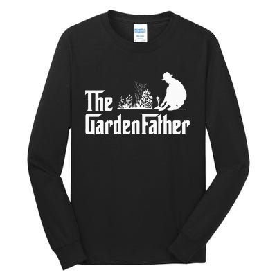 Vintage The Gardenfather Best Gardening Father Gifts Tall Long Sleeve T-Shirt