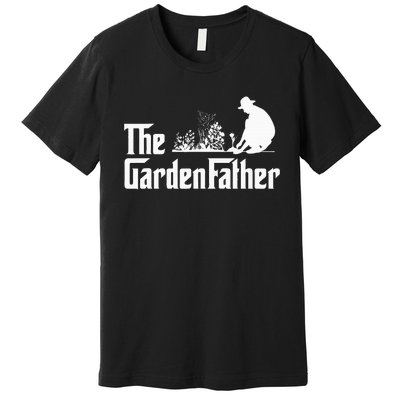 Vintage The Gardenfather Best Gardening Father Gifts Premium T-Shirt