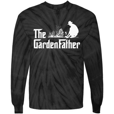 Vintage The Gardenfather Best Gardening Father Gifts Tie-Dye Long Sleeve Shirt