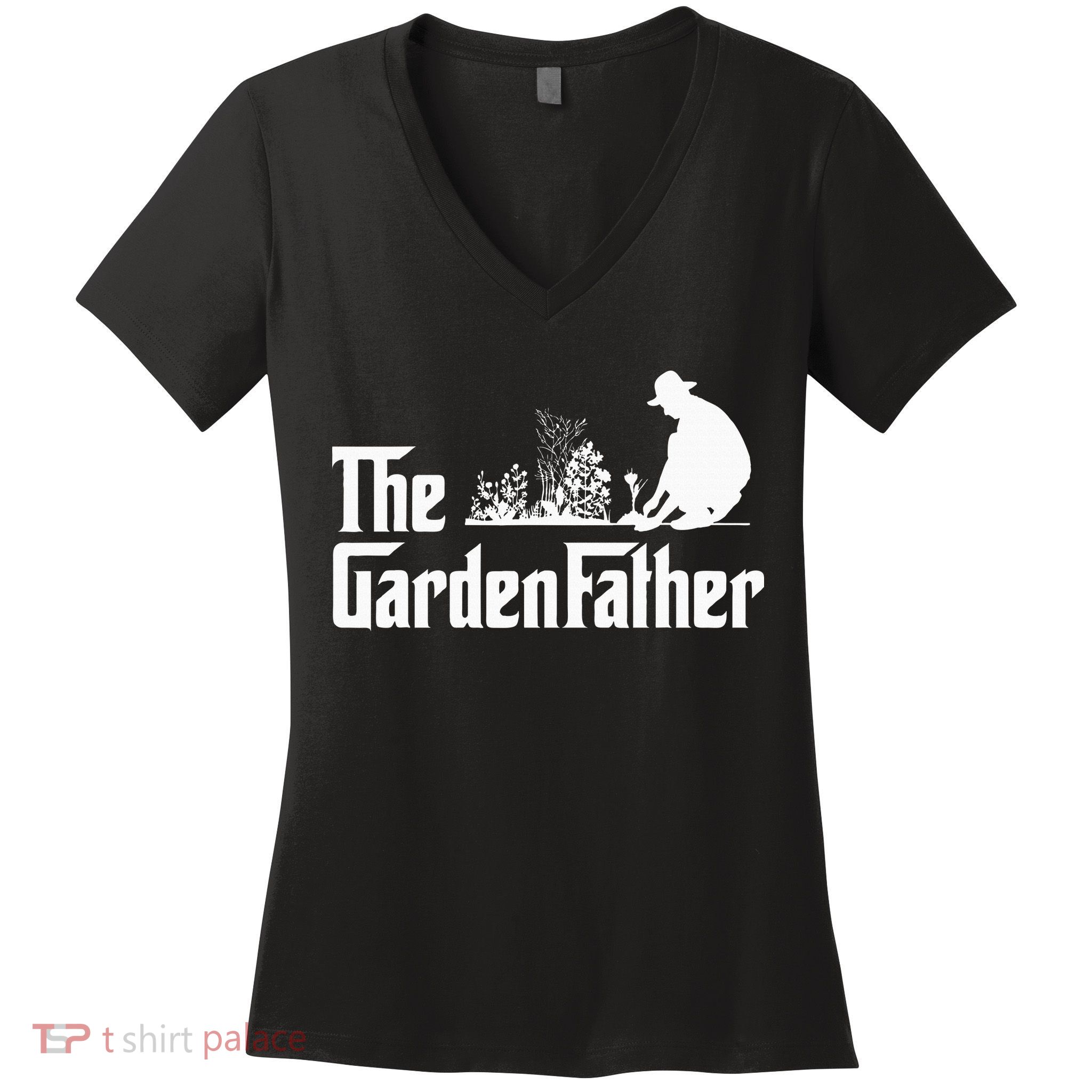 Vintage The Gardenfather Best Gardening Father Gifts Women's V-Neck T-Shirt