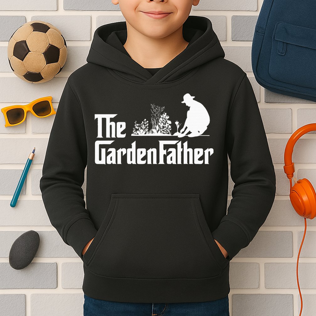 Vintage The Gardenfather Best Gardening Father Gifts Kids Hoodie