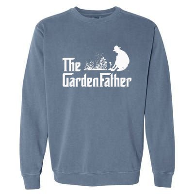 Vintage The Gardenfather Best Gardening Father Gifts Garment-Dyed Sweatshirt