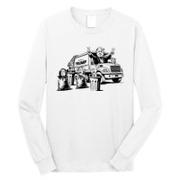 Vintage Trump Garbage Truck Waste Management 47th President Long Sleeve Shirt