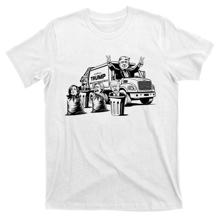 Vintage Trump Garbage Truck Waste Management 47th President T-Shirt