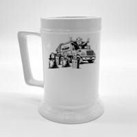 Vintage Trump Garbage Truck Waste Management 47th President Beer Stein