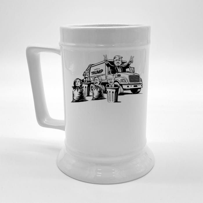 Vintage Trump Garbage Truck Waste Management 47th President Beer Stein