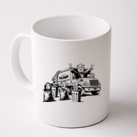 Vintage Trump Garbage Truck Waste Management 47th President Coffee Mug