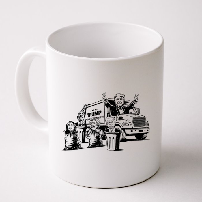 Vintage Trump Garbage Truck Waste Management 47th President Coffee Mug