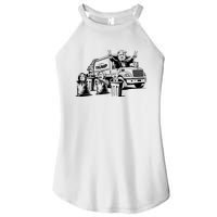 Vintage Trump Garbage Truck Waste Management 47th President Women's Perfect Tri Rocker Tank