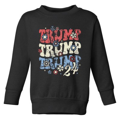 Vote Trump Hair Tie Toddler Sweatshirt