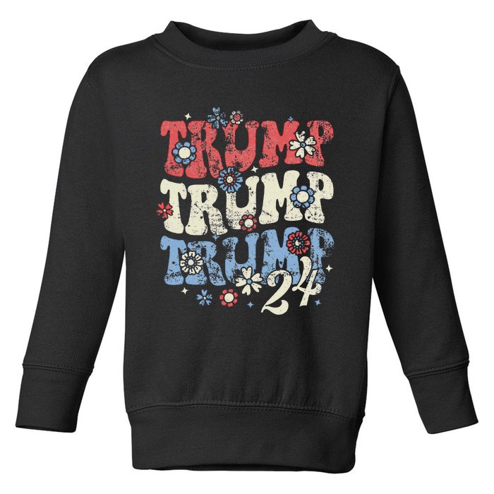 Vote Trump Hair Tie Toddler Sweatshirt