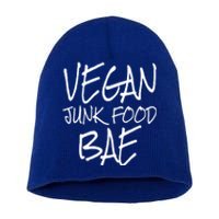 Vegan Themed Herbivore Veganism Funny Plant Based Diet Meaningful Gift Short Acrylic Beanie