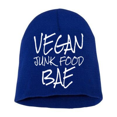 Vegan Themed Herbivore Veganism Funny Plant Based Diet Meaningful Gift Short Acrylic Beanie